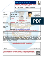 IAF PHASE-I ADMIT CARD FOR AGNIVEERVAYU