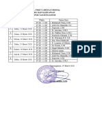 Jadwal Piket Libur (Corona) Guru Dan Karyawan Ma PSM Tanjunganom