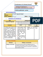 Sesion de Aprendizaje Comunicacion Lunes 13 de Junio