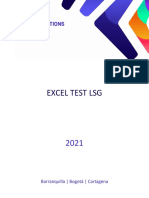Excel Test LSG: Barranquilla - Bogotá - Cartagena