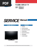 Download Samsung Plasma TV HPT4254 by Emerson Clarke SN58707554 doc pdf