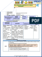 Sesion de Aprendizaje 4 Matematica Iii Ciclo