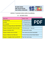 JADUAL LATIHAN OLAHRAGA MSSPK