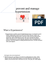 How To Prevent and Manage Hypertension