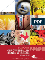 Raport Odpowiedzialny Biznes W Polsce 2010