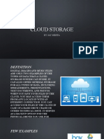 Cloud Storage: by Jay Mehta