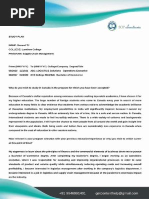 Study-Plan-Sample-PDF-for-Canada-Visa