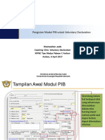 Pembuatan Voluntary Declaration Di PIB