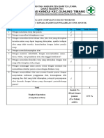Check List Compliance Rate Prosedur