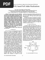 Efficient CVSL Based Full Adder Realizations: Kirti Gupta', Shrey Bagga2 and Neeta Pandel