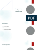 Absorption Costing Vs Marginal Costing