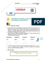 Repasamos Sustantivos Propios y Comunes Aumentativos y Diminutivos