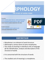 Morphology: The Study of Word Form
