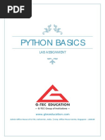 LAB Python Basics Ver 7.0