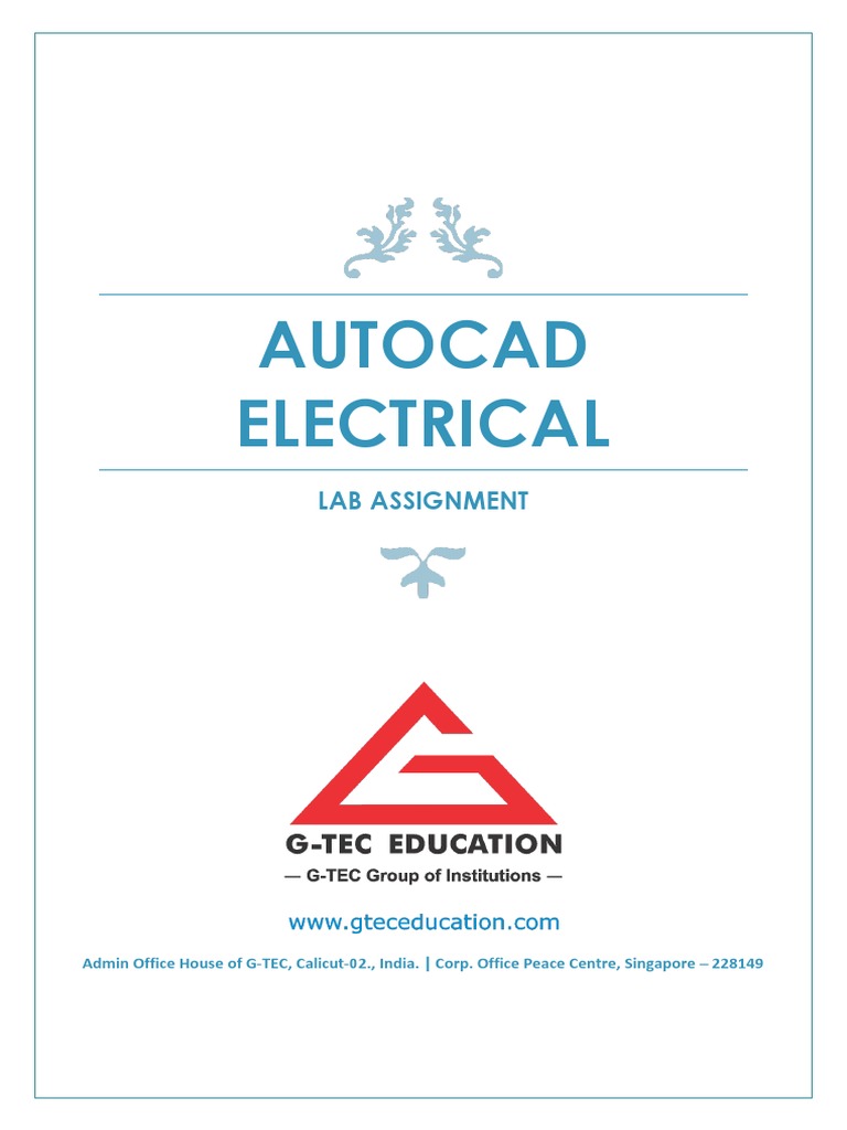 AutoCAD Electrical Lab Assignments | PDF | Computers | Technology ...