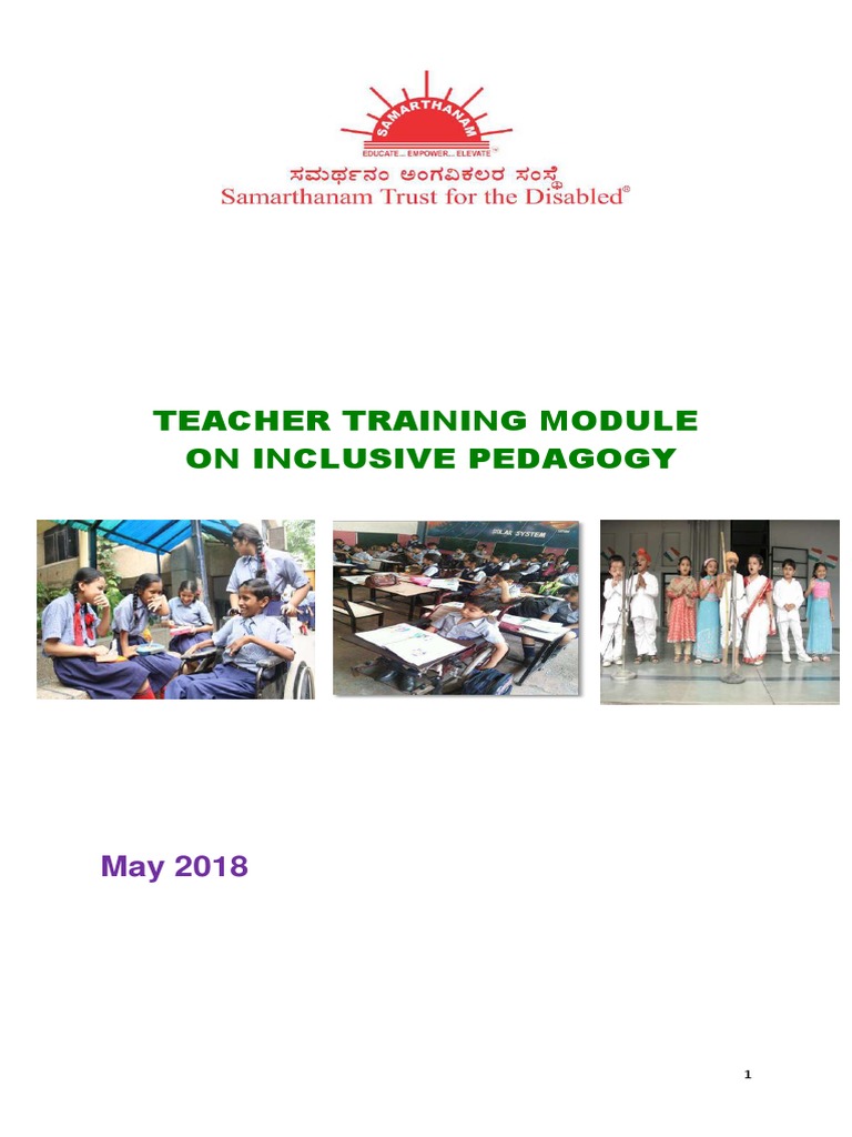 Teacher Training for Inclusive Education | PDF | Inclusion (Education ...