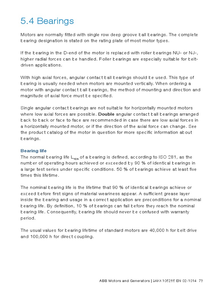 Bearing Life and Bearing Lubrication IntervalsMotor PDF