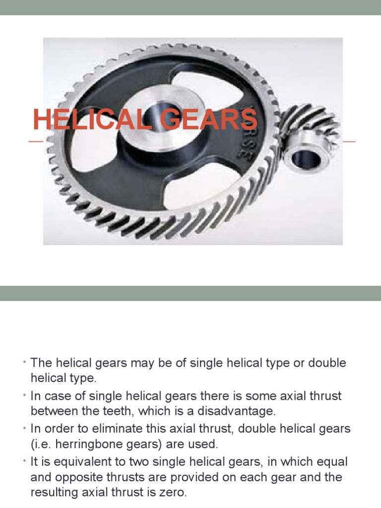 8 Helical Gears PDF Gear Helix