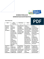 Rubrik Demonstrasi Kontekstual