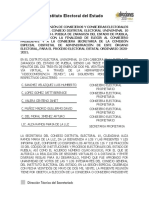 Minuta de La Comisión Especial Distrital de Administración Pre y Srio Iee