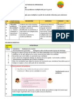 Multiplicación por 4 y 8