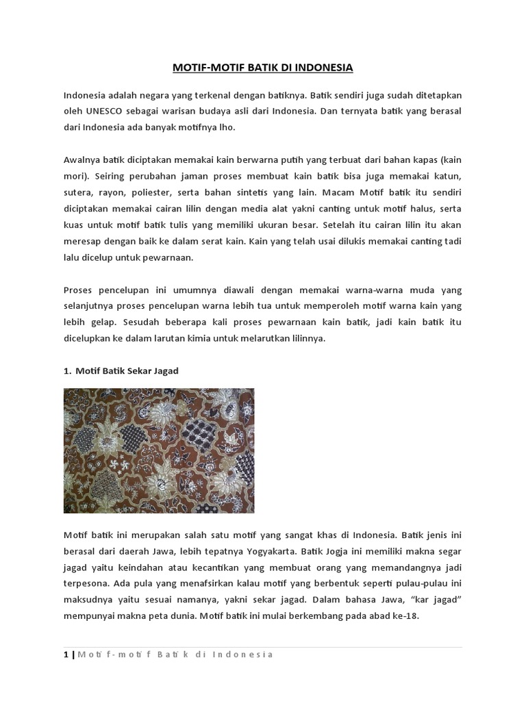 Motif Batik Pdf
