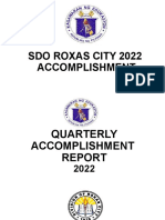 SDO Roxas City 2022 Accomplishments Report