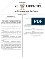 Arrete Du 9 Octobre 2010 - Congo Dong Fang International Mining SPRL - Derogation - Travailleurs Etrangers
