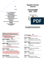 2022 - 2023 Programme