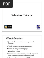 Selenium Tutorial