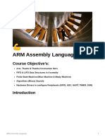 ARM Assembly Language: Course Objective's