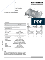 Hybrid Combiner 4:4 698 - 2690 MHZ 4 X 150 W: Technical Data Type No