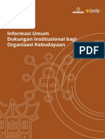 Booklet Informasi Dukungan Institusional Bagi Organisasi Kebudayaan