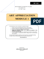 Module 1 Art Appreciation (Pre-Lim)