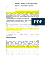 Línea del tiempo sobre el desarrollo socioemocional, psicomotriz y cognitivo en niños de 3 y 4 años