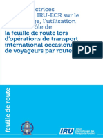 TRV - Lignes directrices IRU-ECR remplissage feuille de route
