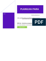 Planilha para controle de centros de custos