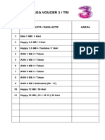 Daftar Harga Voucer 3