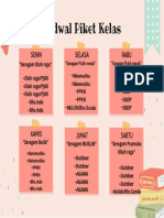 Penuh Warna Cat Air Jadwal Piket Kelas Schedule