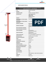 DF0080-G3-83 Acionador Manual IP67 Com Sinalização Sonora e Visual IP66 (Ligação Entre Os Periféricos Via Cabo)