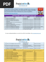 Praizion PMP® Exam Immersion Study Plan