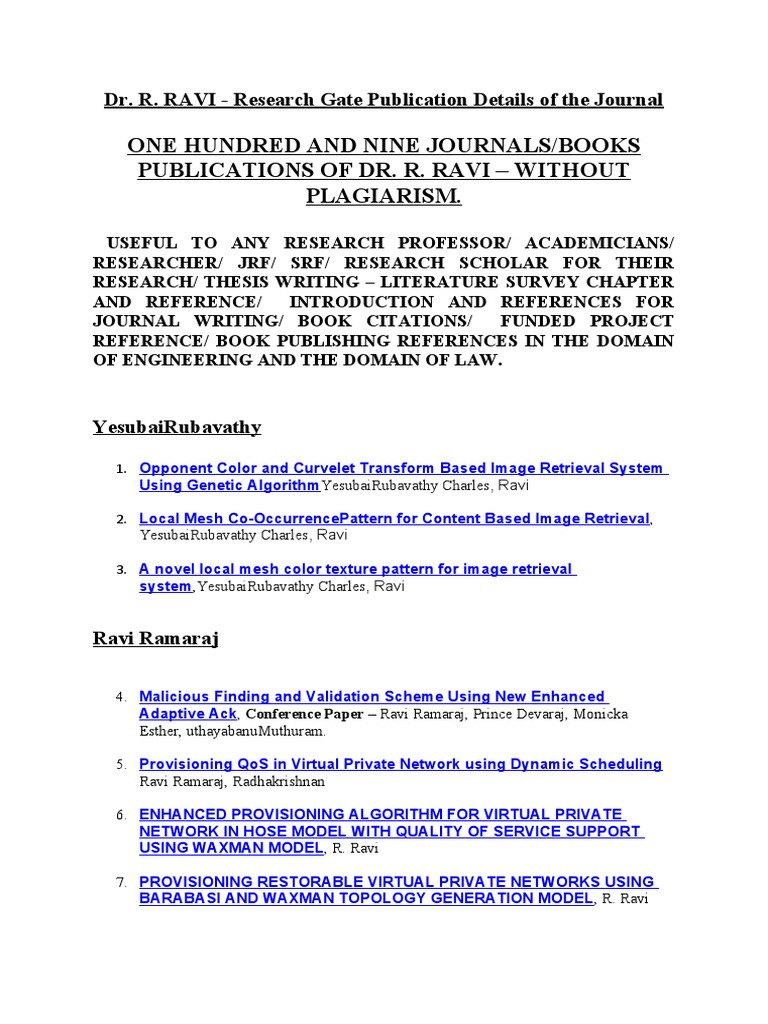 Research Resources for Academics | PDF | Computer Network | Data ...