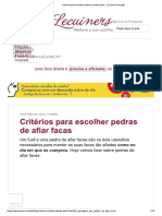 Critérios para Escolher Pedras de Afiar Facas - Lecuiners Portugal