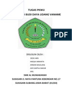 Tugas Pkwu Observasi Budi Daya Udang Vaname: Disusun Oleh