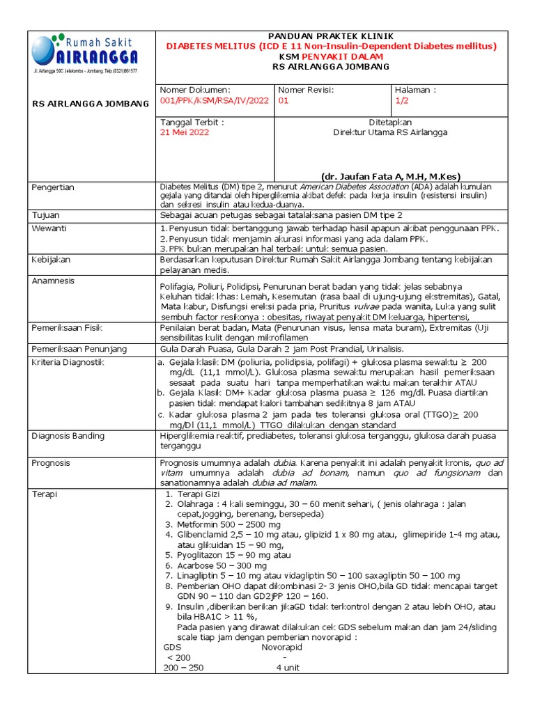 Panduan Praktik Klinik DM Tipe 2 | PDF | Kesehatan Holistik