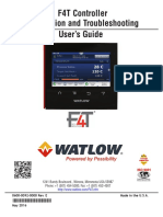 Watlow F4T Controller Installation and Troubleshooting User Guide