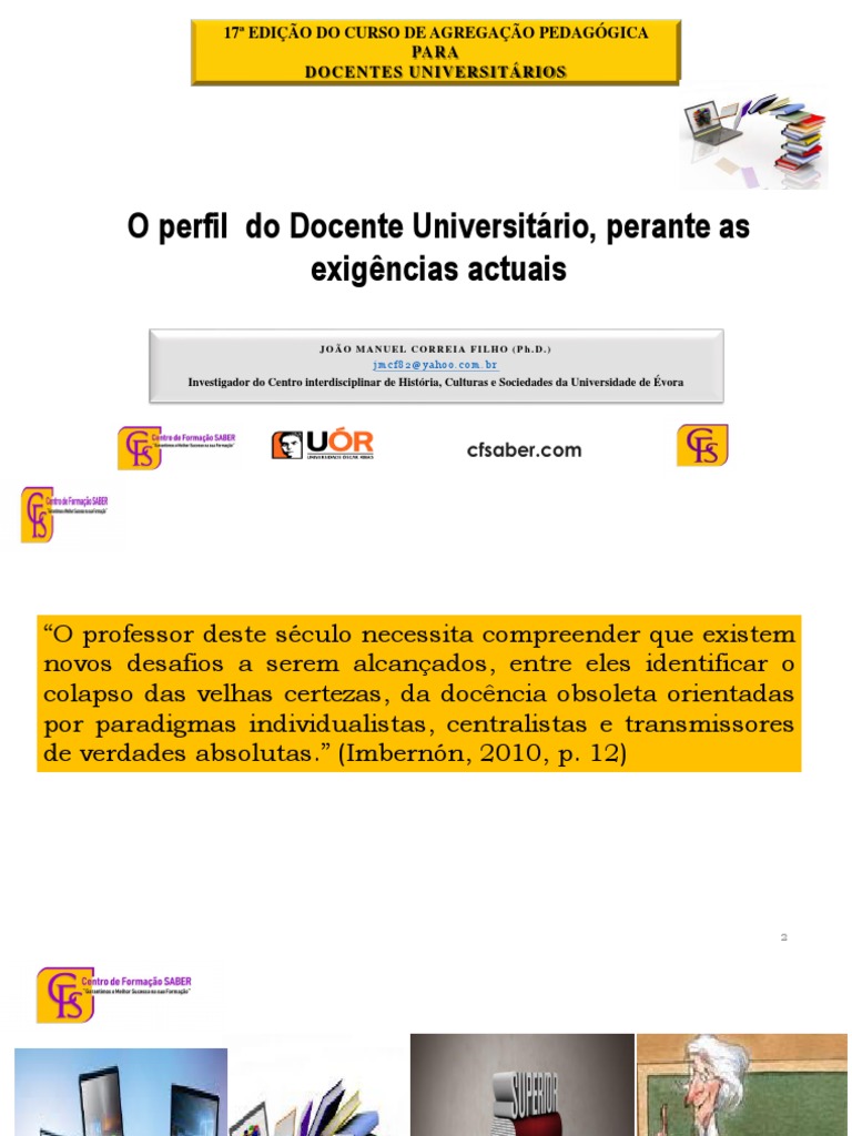 Perfil do Docente Universitário Atual | PDF | Tecnologia da Informação ...