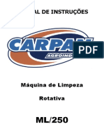 M.F Maquna de Limpeza Carpan - Mod. Rotativa ML - 250 (Ano.2021)