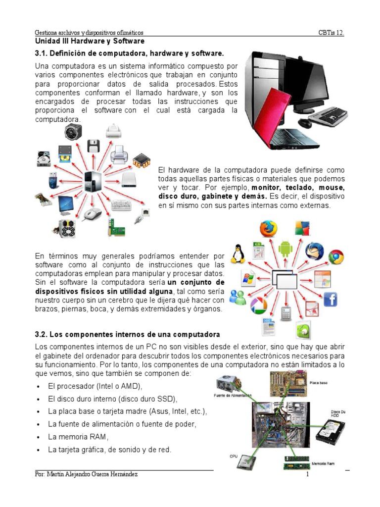 Componentes Internos de una Computadora | PDF | Hardware de la ...