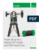 Application Note: Proper Set-Up For A Beamex EXT Module and PGXH Hand Pump